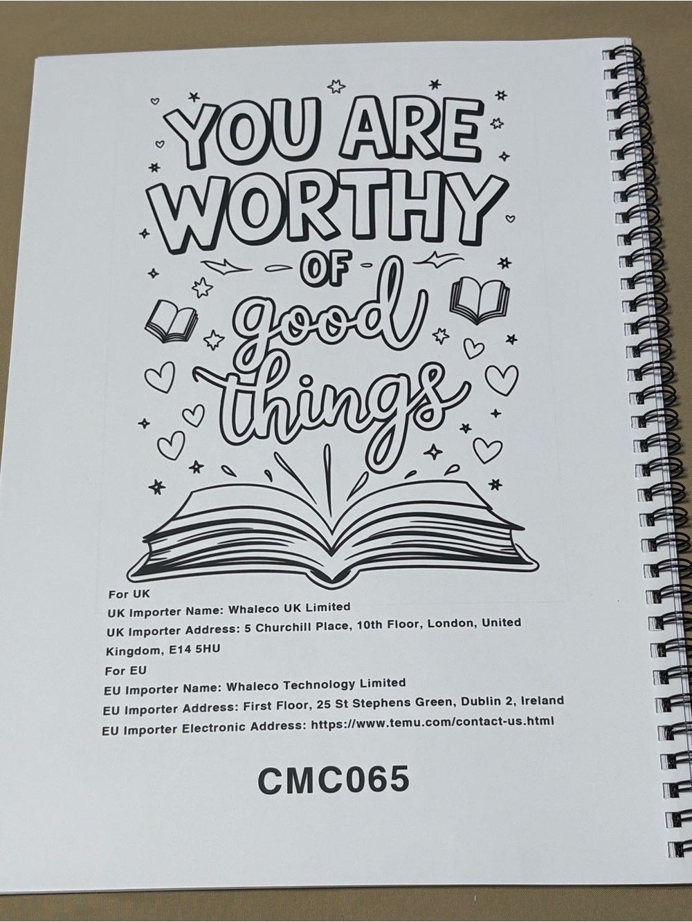 Be Kind to Yourself Self-Care Coloring Book - Picture 5 of 5